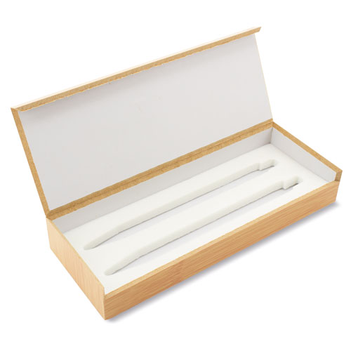 BAMBOO FINISH PEN CASE 