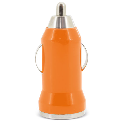 CARGADOR DE COCHE USB NARANJA