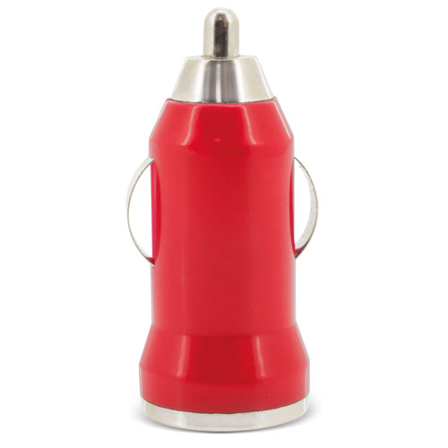 CARGADOR DE COCHE USB ROJO