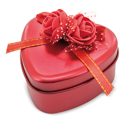 ESTUCHE ROSAS HEART ROJO