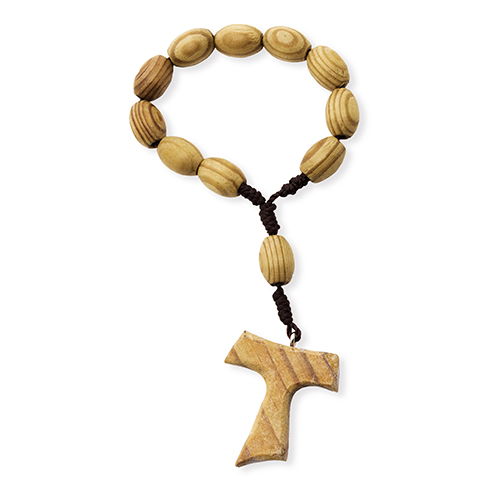 WOODEN ROSARY TAU