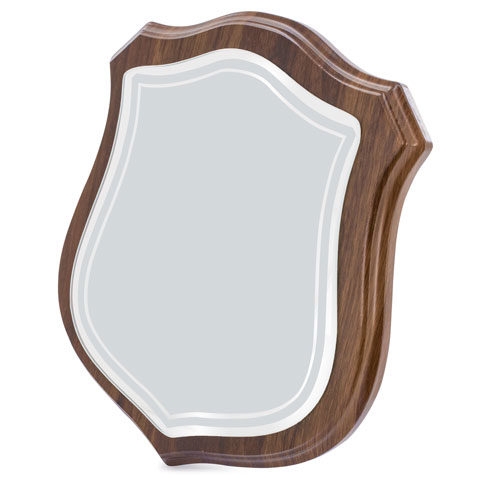 Modern shield-shaped trophy for sublimation