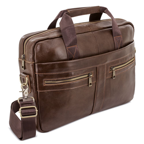 LEATHER SUITCASE PIERRE DELONE "NARBONA"