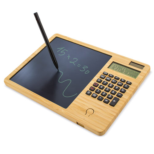 BAMBOO CALCULATOR WITH AUTOMATIC TABLE 