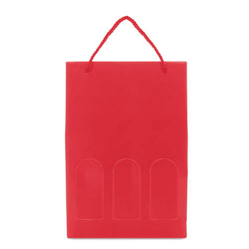 DELUXE CARDBOARD BOX  3 BOTTLES 