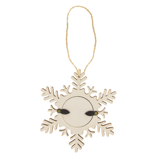 ORNAMENT WITH PHOTO FRAME "PAPY" SNOW FLAKE