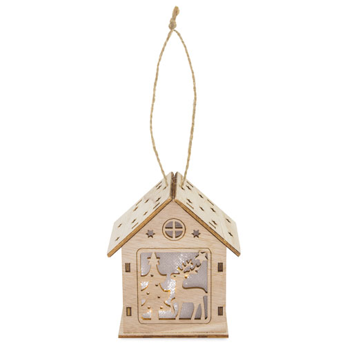 WOODEN XMAS CABIN WITH LIGHT "HALLSTATT"