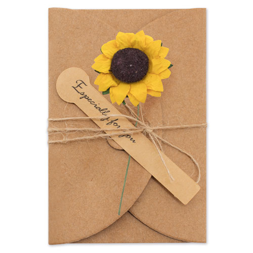 TARJETAS VINTAGE FLORES SECAS (PACK DE 10)