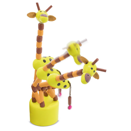 FLEXIBLE WOODEN GIRAFFE 