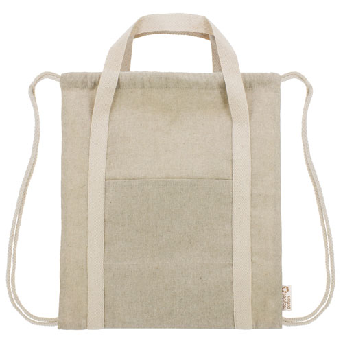 RECYCLED COTTON BACKPACK BAG 