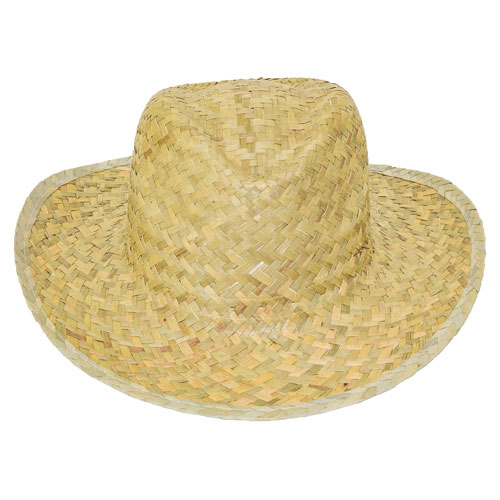 GREEN STRAW HAT WITH INTERIOR RIBBON 