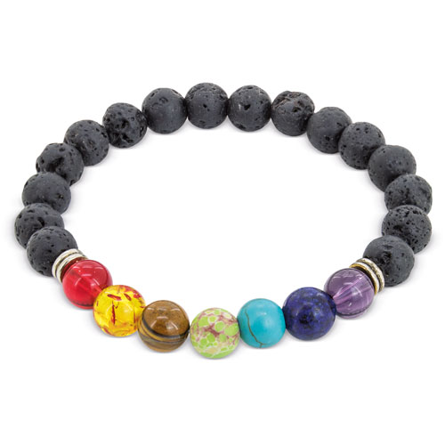 BRACELET WITH VOLCANIC STONE 