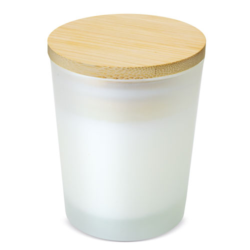 AROMATIC CANDLE WITH BAMBOO LID 