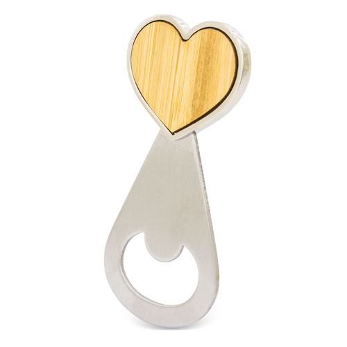 HEART SHAPED BOTTLE OPENER "LOVE ME" 