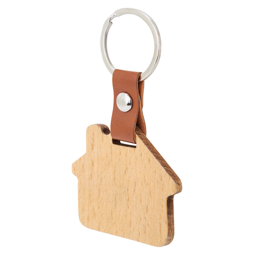 WOODEN KEYRING "HAUS"