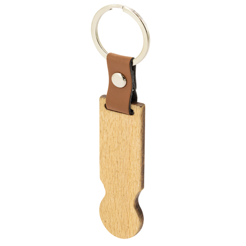 WOODEN KEYRING "CARRITO"