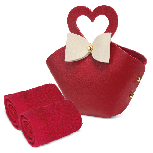 SET 5 BOLSITOS CON TOALLA "COQUETTE"