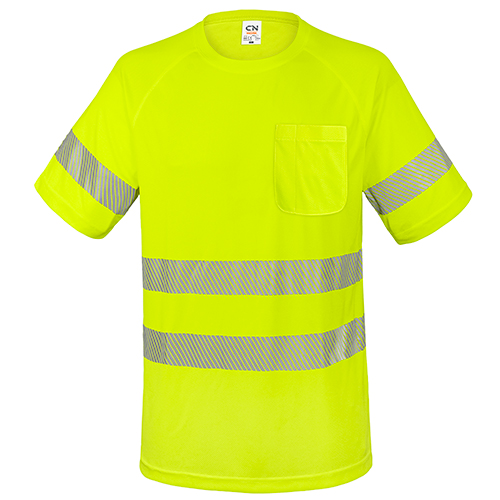 CAMISETA CON BOLSILLO Y BANDAS REFLECTANTES "ELÁST"