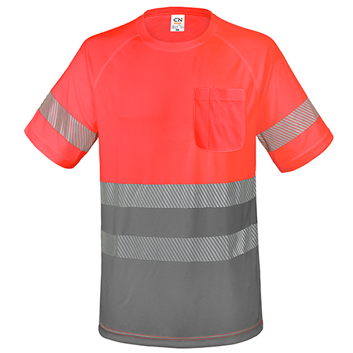 CAMISETA CON BOLSILLO Y BANDAS REFLECTANTES "ELÁST"