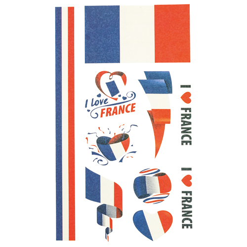 TEMPORARY TATTOOS STICKERS FRANCE “COUNTRY”