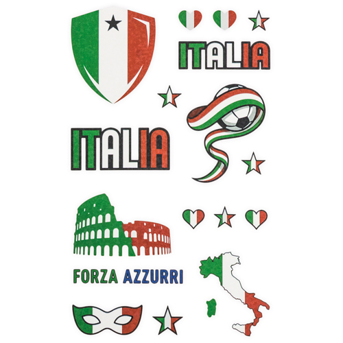 TEMPORARY TATTOS STICKERS ITALY “COUNTRY”