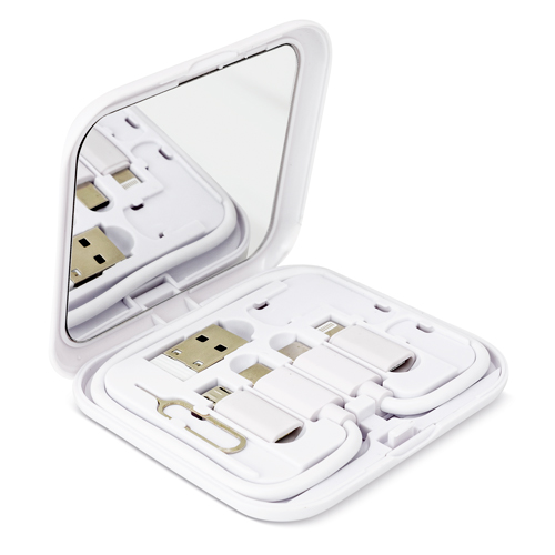 SET DE CABLES CARGADORES CON ESPEJO "REFLEX"