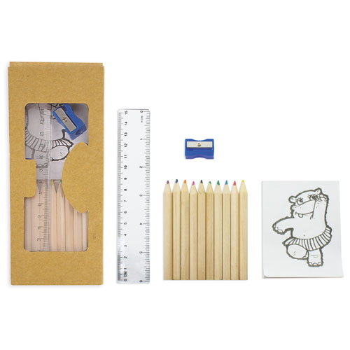 <p>COLOURING PENCILS SETNTBOX + DRAWING UTENSILS "ZAFIR"</p>