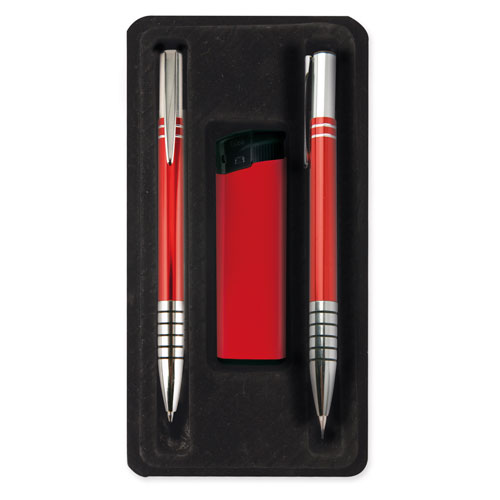 2 PENS + LIGHTER (EMPTY) CASE