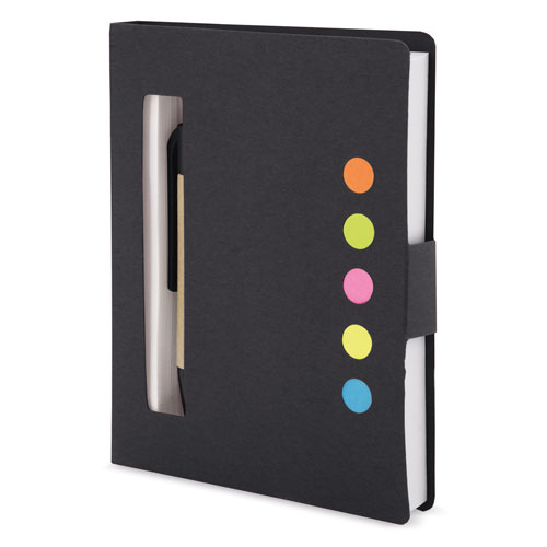 LIBRETA RECICLADA STILY NEGRA