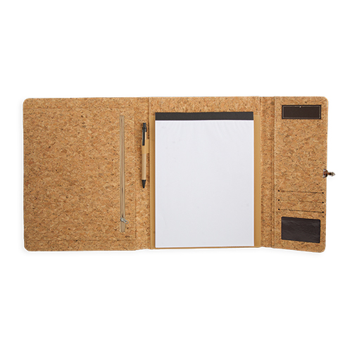 CORK FOLDER WITH BLOCK "JACMEL"