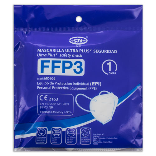 - MASK FFP3 ULTRA PLUS + SEGURITY - MASK FFP3 ULTRA PLUS + SEGURITY