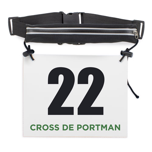 ELASTIC BELT-BAG + BIB NUMBER 