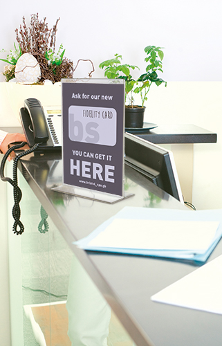 A4 MENU PICTURE HOLDER T CLOSED 