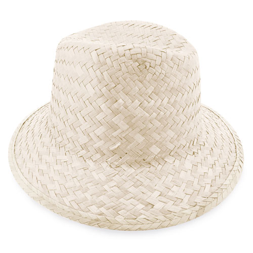 WHITE STRAW HAT 