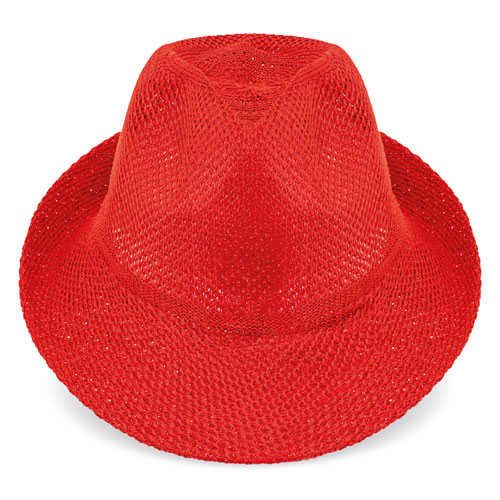 SOMBRERO DE ALA ANCHA ROJO