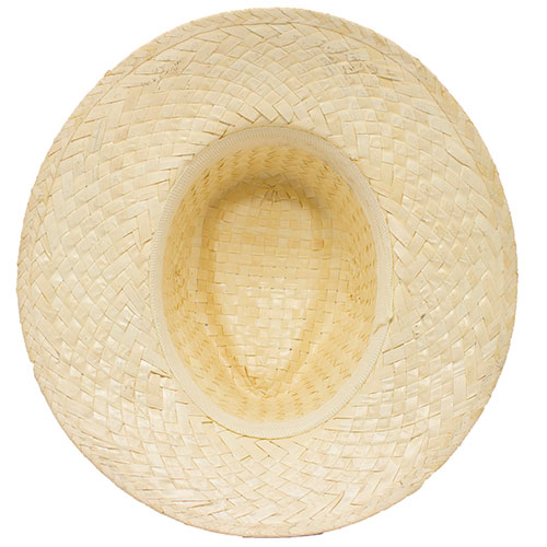IVORY STRAW HAT RIBBON INSIDE