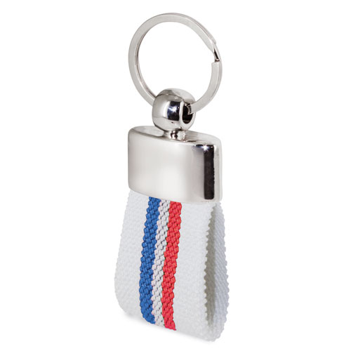 BELT KEYRING FRENCH FLAG WHITE COL. 