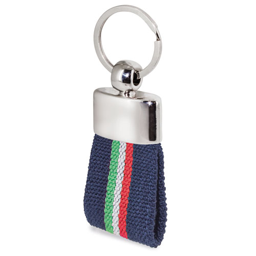 BELT KEYRING ITALIAN FLAG DARK BLUE COL. "KIRK"