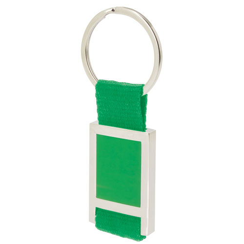 METAL/NYLON KEYRING 
