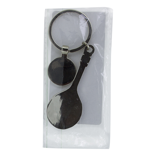 METALLIC KEYRING TENNIS