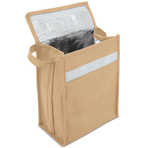 9 CANS COOLER BAG BEIGE COLOUR 