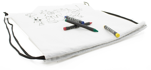 BACKPACK WITH WAX CRAYONS "ZOO" 