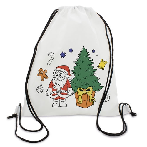 BACKPACK WITH WAX CRAYONS XMAS