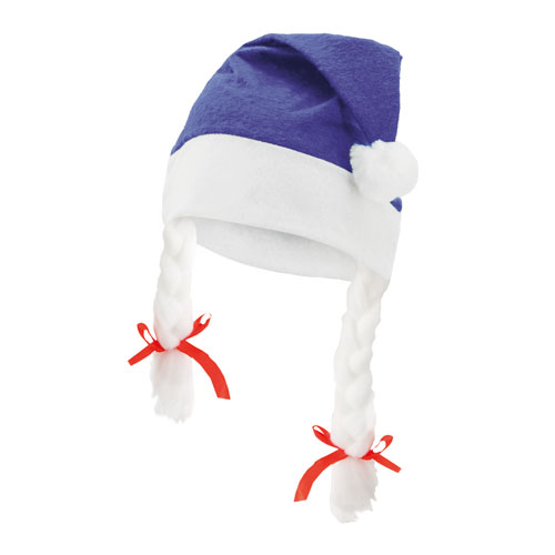 CHRISTMAS HAT WITH PLAITS