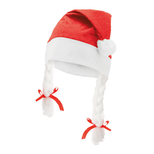 CHRISTMAS HAT WITH PLAITS