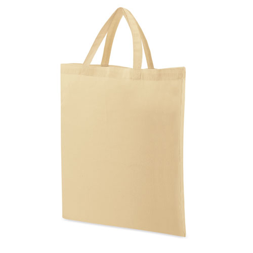 SHORT HANDLES COTTON BAG 