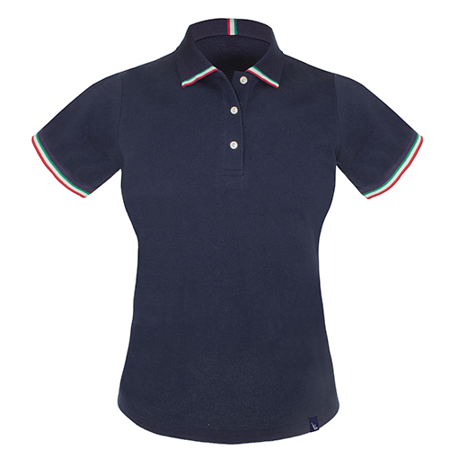 POLO WITH ITALIAN FLAG WOMAN 