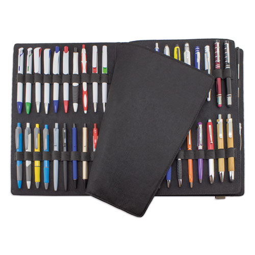 <p>PEN SAMPLE FOLDER WITH ELASTIC BANDS</p>