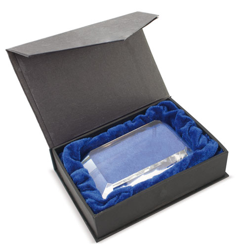 BEVELED PAPERWEIGHT GLASS "HEAVY"
