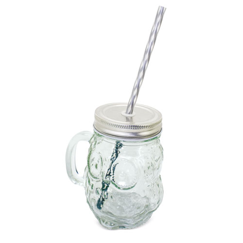 GLASS MUG OWL